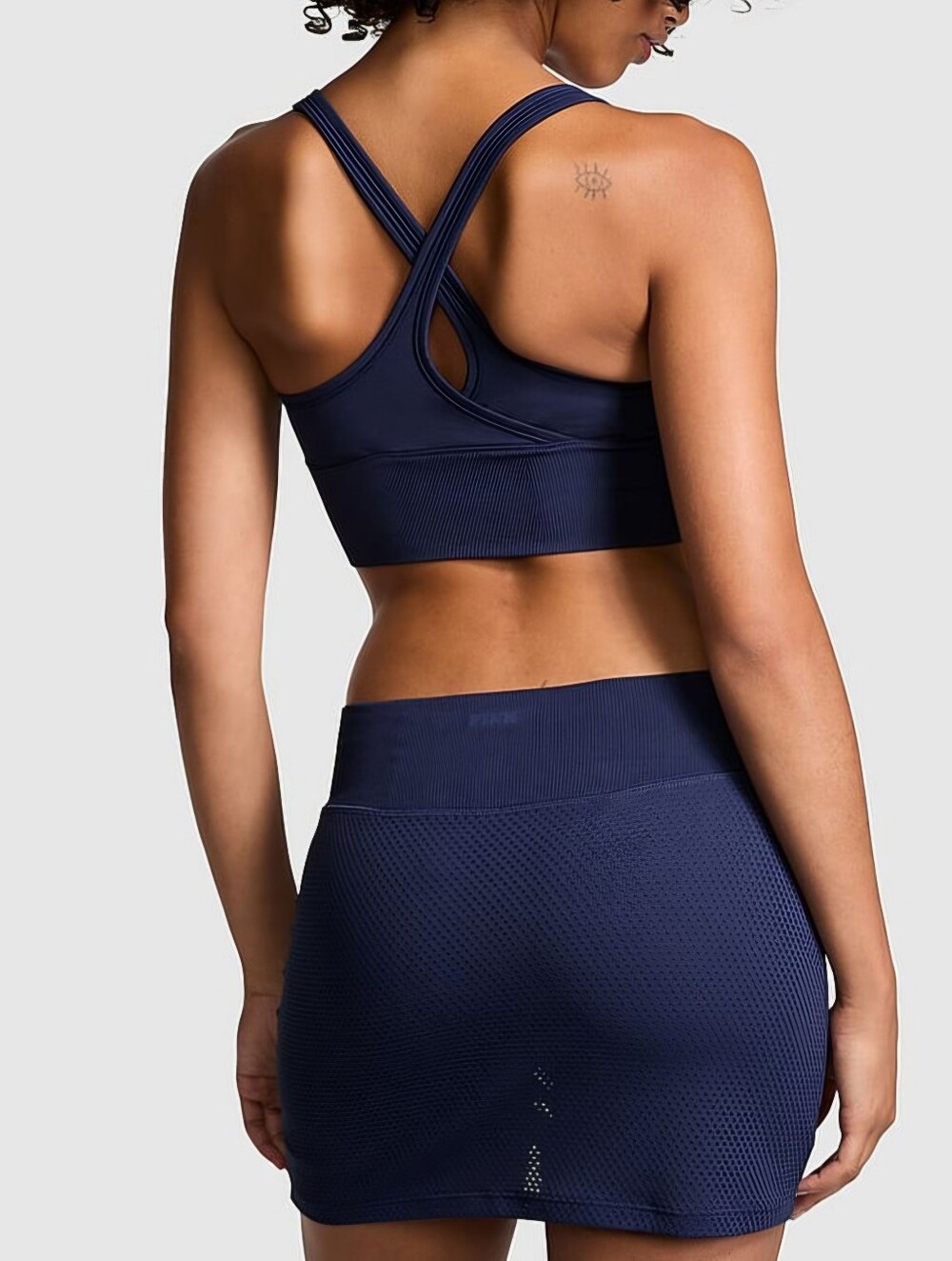 Pink By Victoria Secret Seamless Skort: Navy Blue Small